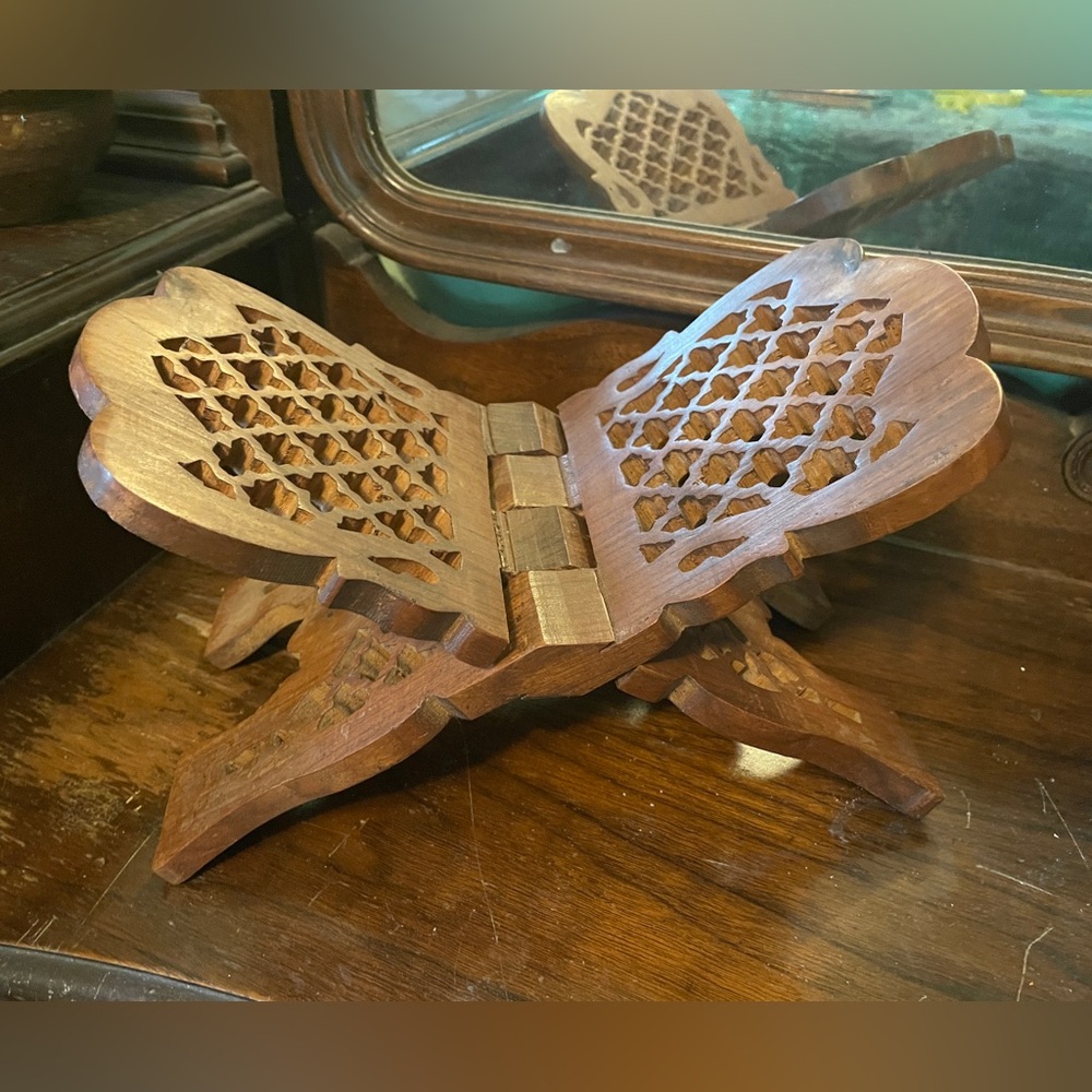 Wooden Folding Book Stand